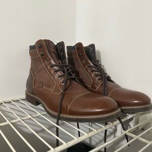 Men's Brown Leather Boots Size 13